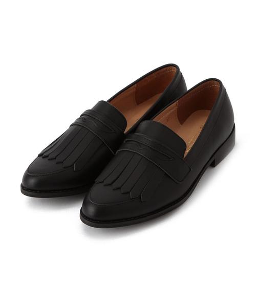 BEAUTY&YOUTH UNITED ARROWS（ビューティーアンドユースユナイテッドアローズ）の「BY レザーキルトローファー◆（ローファー・レディース・ホワイト/ブラック・37h/36h/37/36）」の2枚目の写真