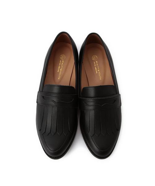 BEAUTY&YOUTH UNITED ARROWS（ビューティーアンドユースユナイテッドアローズ）の「BY レザーキルトローファー◆（ローファー・レディース・ホワイト/ブラック・37h/36h/37/36）」の3枚目の写真