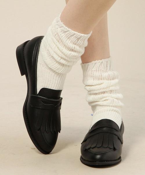 BEAUTY&YOUTH UNITED ARROWS（ビューティーアンドユースユナイテッドアローズ）の「BY レザーキルトローファー◆（ローファー・レディース・ホワイト/ブラック・37h/36h/37/36）」の9枚目の写真