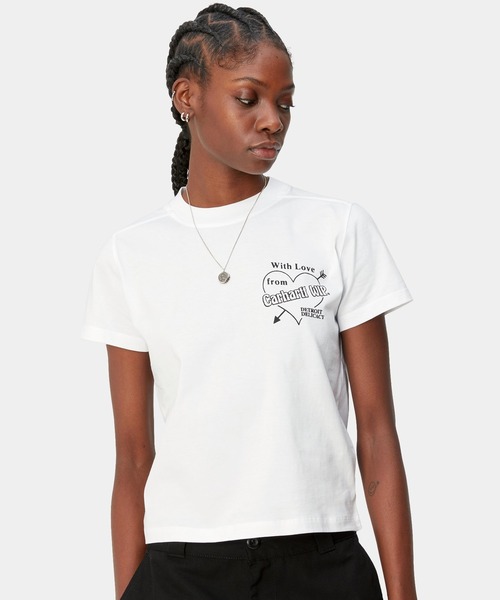 Carhartt(カーハート)の「Carhartt WIP/カーハートダブリューアイピー 半袖Tシャツ DESI I033193(Tシャツ/カットソー・レディース・ブラック/ブルー/ホワイト・S/M)」の7枚目の写真