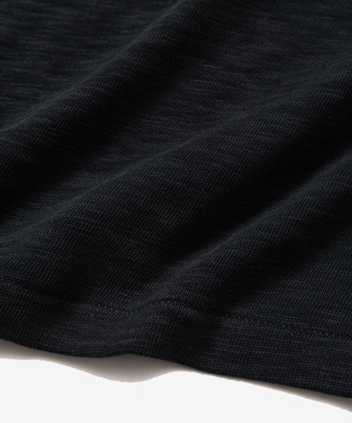 rehacer(レアセル)の「rehacer : Slant Logo Slab CS / スラント ロゴ スラブカットソー(Tシャツ/カットソー・メンズ・ホワイト/ネイビー/ブラック・MEDIUM/LARGE/SMALL)」の9枚目の写真