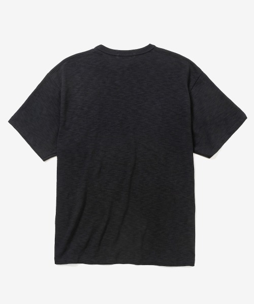 rehacer(レアセル)の「rehacer : Slant Logo Slab CS / スラント ロゴ スラブカットソー(Tシャツ/カットソー・メンズ・ホワイト/ネイビー/ブラック・MEDIUM/LARGE/SMALL)」の10枚目の写真