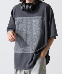 Pigmented bandana pocket short sleeve T-shirt / ピグメント加工バンダナポケット半袖Tシャツ unisex
