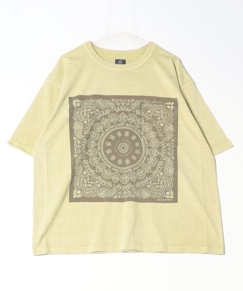 KRIFF MAYER（クリフメイヤー）の「Pigmented bandana pocket short sleeve T-shirt / ピグメント加工バンダナポケット半袖Tシャツ unisex（Tシャツ/カットソー・メンズ・オフホワイト/ライトグリーン/チャコール/オレンジ/ラベンダー・M/L/XL）」の17枚目の写真