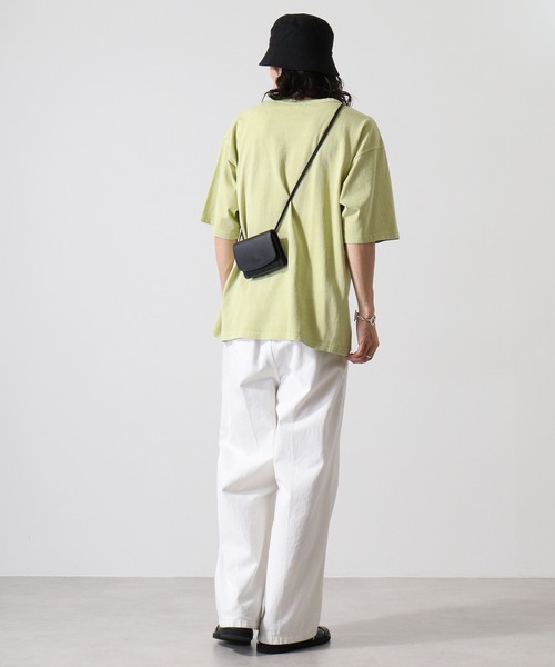 KRIFF MAYER（クリフメイヤー）の「Pigmented bandana pocket short sleeve T-shirt / ピグメント加工バンダナポケット半袖Tシャツ unisex（Tシャツ/カットソー・メンズ・オフホワイト/ライトグリーン/チャコール/オレンジ/ラベンダー・M/L/XL）」の16枚目の写真