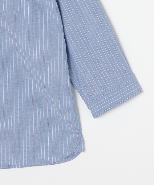 SHIPS any（シップス エニィ）の「SHIPS any: 〈洗濯機可能〉コットン / リネン ブルー ストライプ 7分袖 レギュラー シャツ◇（シャツ/ブラウス・メンズ・ライトブルー/ダークグレー/コバルトブルー/ダークブルー・SMALL/MEDIUM/LARGE/X-LARGE）」の19枚目の写真