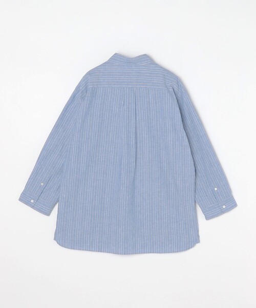SHIPS any（シップス エニィ）の「SHIPS any: 〈洗濯機可能〉コットン / リネン ブルー ストライプ 7分袖 レギュラー シャツ◇（シャツ/ブラウス・メンズ・ライトブルー/ダークグレー/コバルトブルー/ダークブルー・SMALL/MEDIUM/LARGE/X-LARGE）」の21枚目の写真