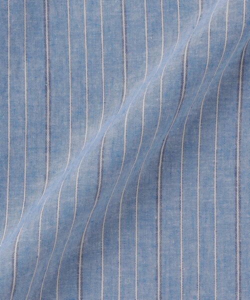 SHIPS any（シップス エニィ）の「SHIPS any: 〈洗濯機可能〉コットン / リネン ブルー ストライプ 7分袖 レギュラー シャツ◇（シャツ/ブラウス・メンズ・ライトブルー/ダークグレー/コバルトブルー/ダークブルー・SMALL/MEDIUM/LARGE/X-LARGE）」の22枚目の写真