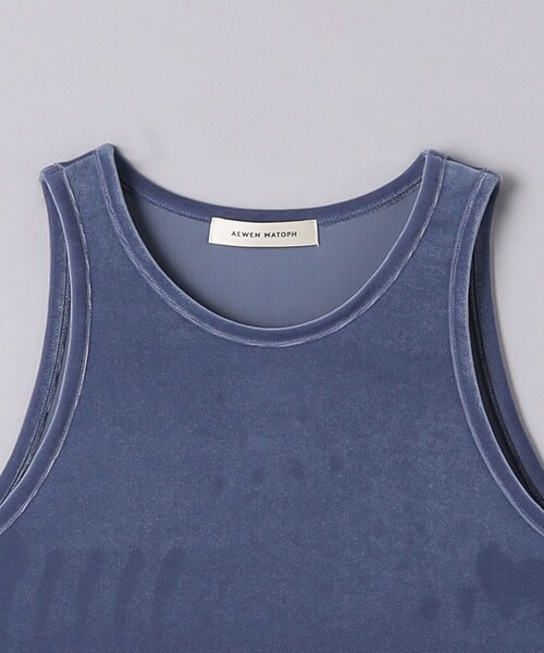 AEWEN MATOPH(イウエン マトフ)の「<AEWEN MATOPH>ベロア アメリカンスリーブ タンクトップ(タンクトップ・レディース・ライトブルー/オフホワイト/ブラック・FREE)」の17枚目の写真