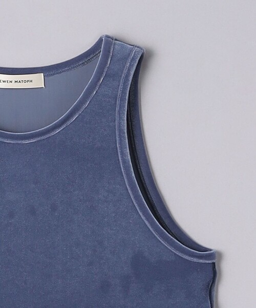AEWEN MATOPH(イウエン マトフ)の「<AEWEN MATOPH>ベロア アメリカンスリーブ タンクトップ(タンクトップ・レディース・ライトブルー/オフホワイト/ブラック・FREE)」の16枚目の写真