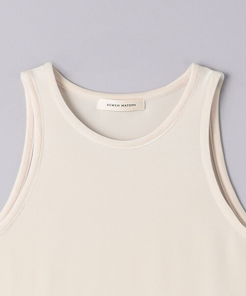 AEWEN MATOPH(イウエン マトフ)の「<AEWEN MATOPH>ベロア アメリカンスリーブ タンクトップ(タンクトップ・レディース・ライトブルー/オフホワイト/ブラック・FREE)」の11枚目の写真