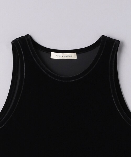 AEWEN MATOPH(イウエン マトフ)の「<AEWEN MATOPH>ベロア アメリカンスリーブ タンクトップ(タンクトップ・レディース・ライトブルー/オフホワイト/ブラック・FREE)」の7枚目の写真