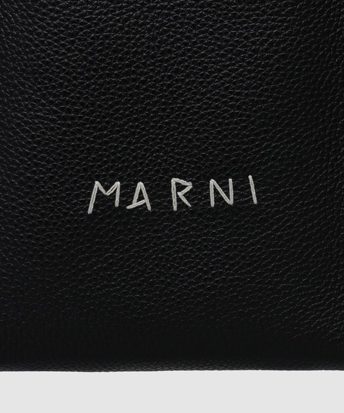 MARNI（マルニ）の「MENDING CALF LEATHER / クロスボディバッグ（ショルダーバッグ・レディース・ブラック・ONE SIZE）」の4枚目の写真