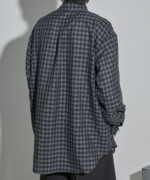 MERLOT（メルロー）の「シアーチェックシャツ（シャツ/ブラウス・メンズ・ブラック/イエロー・FREE）」の17枚目の写真