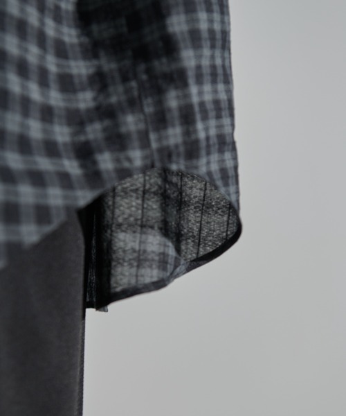 MERLOT（メルロー）の「シアーチェックシャツ（シャツ/ブラウス・メンズ・ブラック/イエロー・FREE）」の19枚目の写真