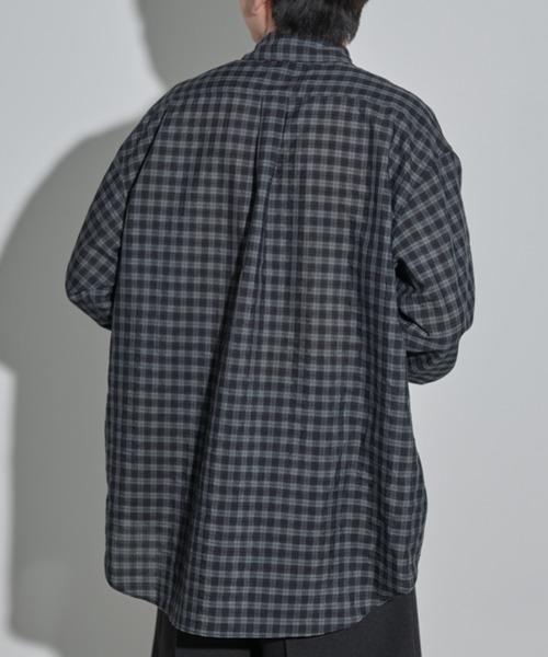 MERLOT（メルロー）の「シアーチェックシャツ（シャツ/ブラウス・メンズ・ブラック/イエロー・FREE）」の18枚目の写真