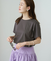 IENA | ATON/エイトン SUVIN 60/2 CAP SLEEVE TEE Tシャツ(Tシャツ/カットソー)