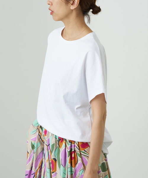IENA（イエナ）の「ATON/エイトン SUVIN 60/2 CAP SLEEVE TEE T