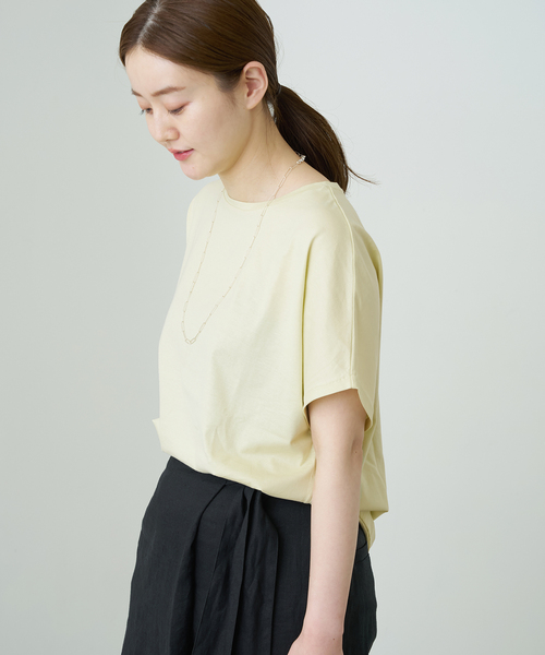 IENA ATON/SUVIN 60/2 CAP SLEEVE TEE Tシャツ ATON/エイトン SUVIN 60/2 CAP SLEEVE TEE Tシャツ（Tシャツ