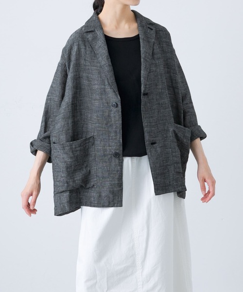 かぐれ（カグレ）の「リネンテーラードジャケット（テーラード