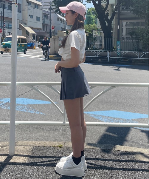 one way（ワンウェイ）の「ガーリーロゴ刺繍Ｔシャツ（Tシャツ/カットソー・レディース・ブラック/ホワイト/ホワイト×ブルー/ライトベージュ・FREE）」の11枚目の写真