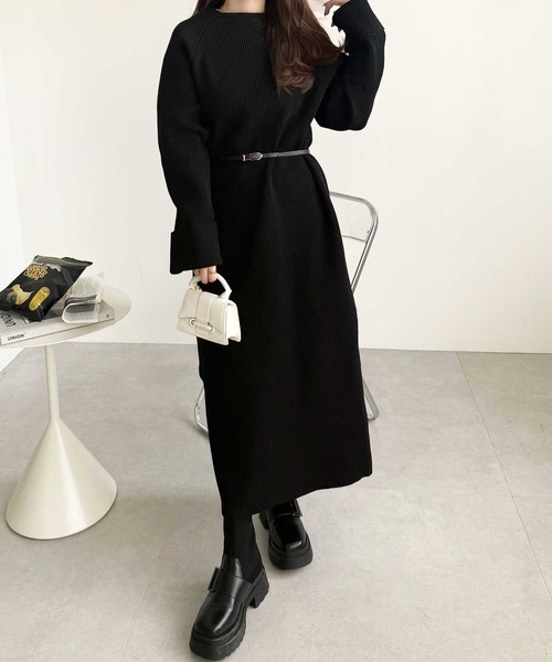 セール】【新色追加/S-LLサイズ】前後2WAYハーフジップニット