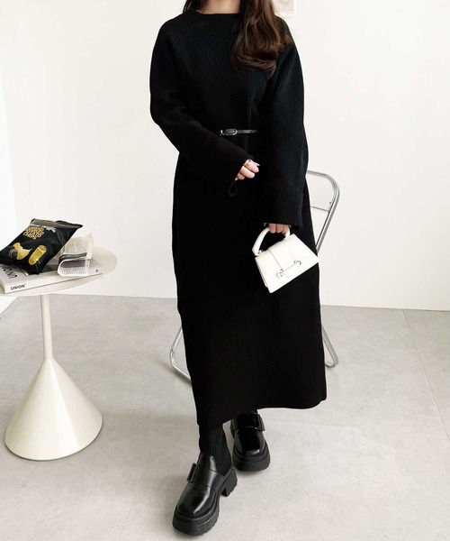 セール】【新色追加/S-LLサイズ】前後2WAYハーフジップニット