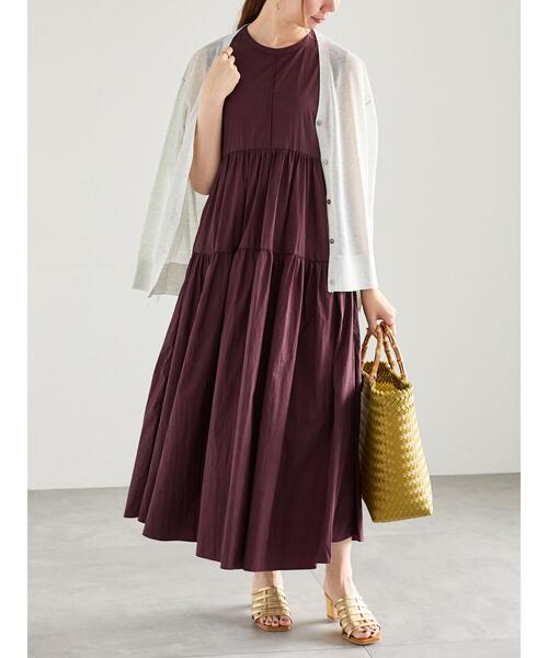 Te chichi(テチチ)の「シアーミドルVネックカーディガン(カーディガン/ボレロ・レディース・ピンク/ブラウン/グレー/ブラック・F)」の14枚目の写真