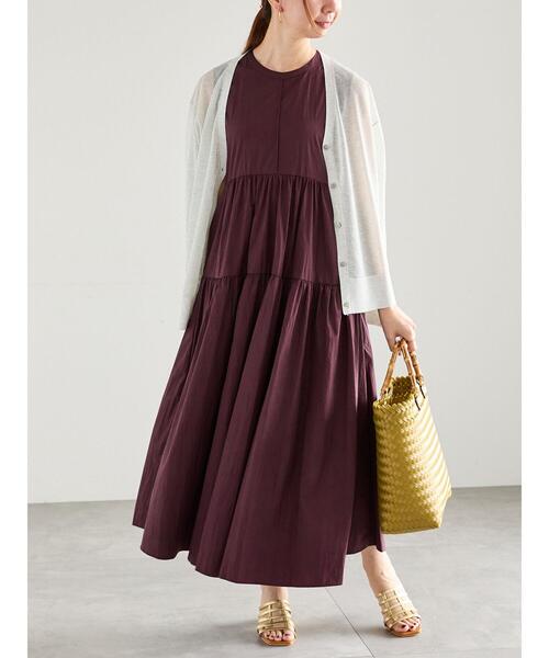 Te chichi(テチチ)の「シアーミドルVネックカーディガン(カーディガン/ボレロ・レディース・ピンク/ブラウン/グレー/ブラック・F)」の15枚目の写真