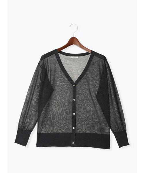 Te chichi(テチチ)の「シアーミドルVネックカーディガン(カーディガン/ボレロ・レディース・ピンク/ブラウン/グレー/ブラック・F)」の22枚目の写真