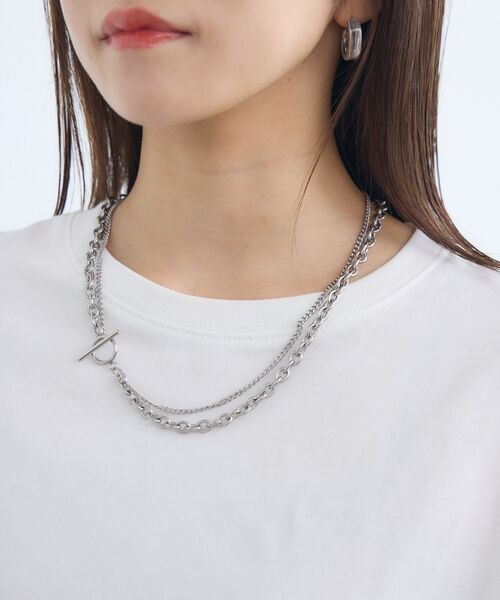 RETRO GIRL(レトロガール)の「フリルsleeve T-shirt(Tシャツ/カットソー・レディース・ブラック/チャコールグレー/オフホワイト・FREE)」の4枚目の写真