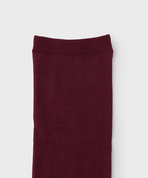 UNTITLED（アンタイトル）の「◆シアーロングソックス（ソックス/靴下・レディース・ブラック/ボルドー・99）」の5枚目の写真
