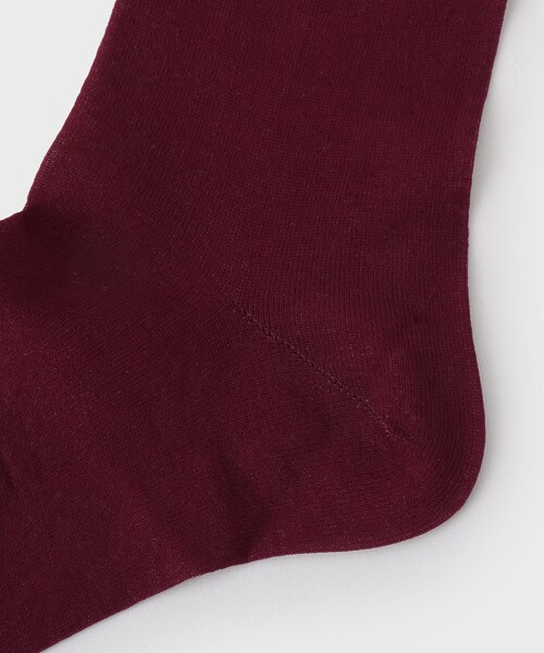 UNTITLED（アンタイトル）の「◆シアーロングソックス（ソックス/靴下・レディース・ブラック/ボルドー・99）」の6枚目の写真