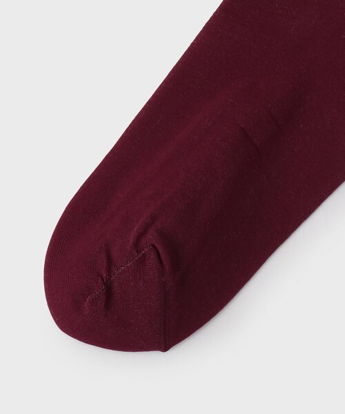 UNTITLED（アンタイトル）の「◆シアーロングソックス（ソックス/靴下・レディース・ブラック/ボルドー・99）」の7枚目の写真