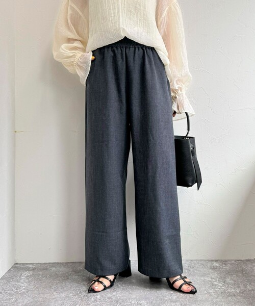 fredy emue（フレディエミュ）の「TRウエストシャーリングセミワイドパンツ（その他パンツ・レディース・ブラック/グレー/グレー系その他・38/36）」の8枚目の写真