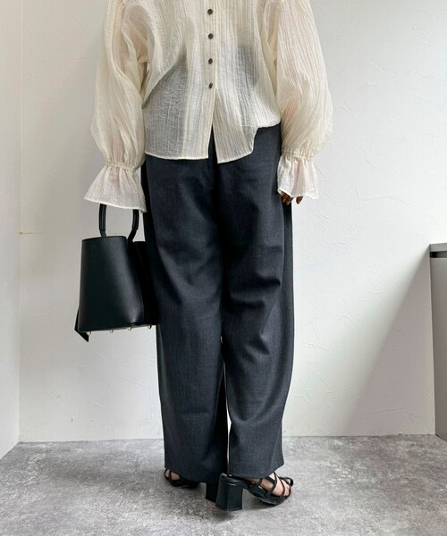 fredy emue（フレディエミュ）の「TRウエストシャーリングセミワイドパンツ（その他パンツ・レディース・ブラック/グレー/グレー系その他・38/36）」の9枚目の写真