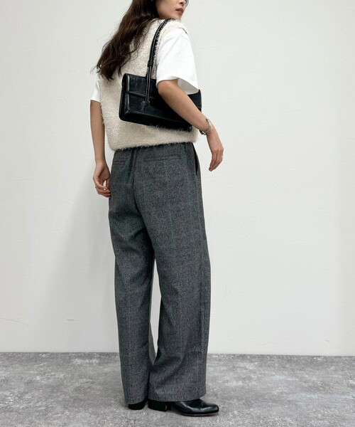 fredy emue（フレディエミュ）の「TRウエストシャーリングセミワイドパンツ（その他パンツ・レディース・ブラック/グレー/グレー系その他・38/36）」の12枚目の写真