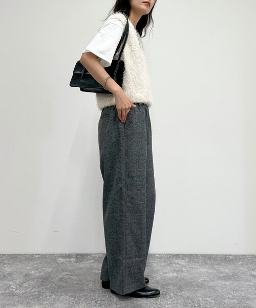 fredy emue（フレディエミュ）の「TRウエストシャーリングセミワイドパンツ（その他パンツ・レディース・ブラック/グレー/グレー系その他・38/36）」の13枚目の写真