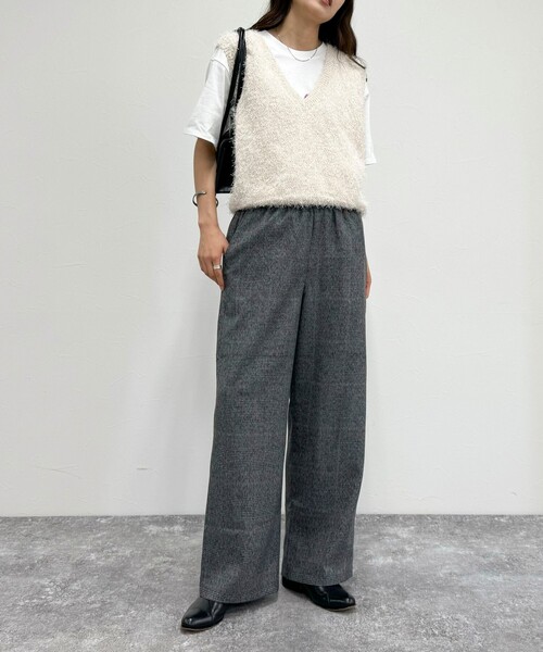 fredy emue（フレディエミュ）の「TRウエストシャーリングセミワイドパンツ（その他パンツ・レディース・ブラック/グレー/グレー系その他・38/36）」の14枚目の写真