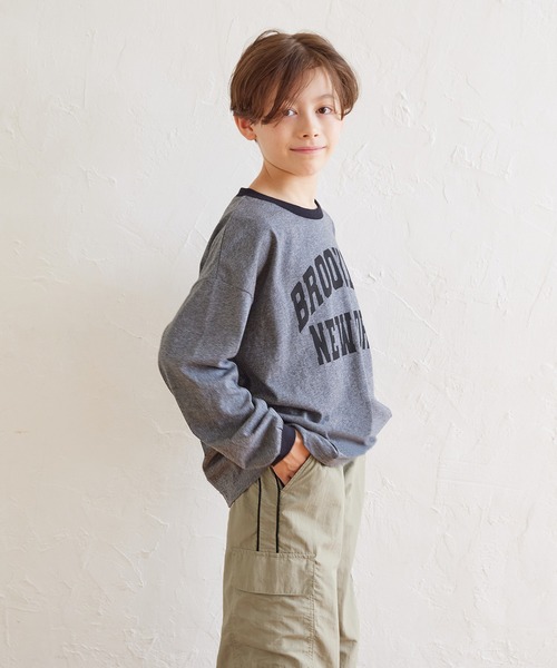 coca（coca）（コカ）の「キッズ サイドラインパラシュートカーゴパンツ（カーゴパンツ・キッズ・アイボリー/ブラック/ベージュ・120/130/140/150）」の9枚目の写真