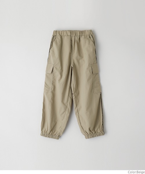 coca（coca）（コカ）の「キッズ サイドラインパラシュートカーゴパンツ（カーゴパンツ・キッズ・アイボリー/ブラック/ベージュ・120/130/140/150）」の19枚目の写真