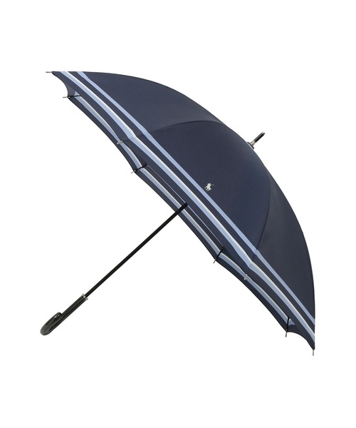 POLO RALPH LAUREN（ポロ ラルフ ローレン）の「長傘 雨傘 日本製 "裾ボーダー"（長傘・レディース・ベージュ/ネイビー・FREE）」の13枚目の写真