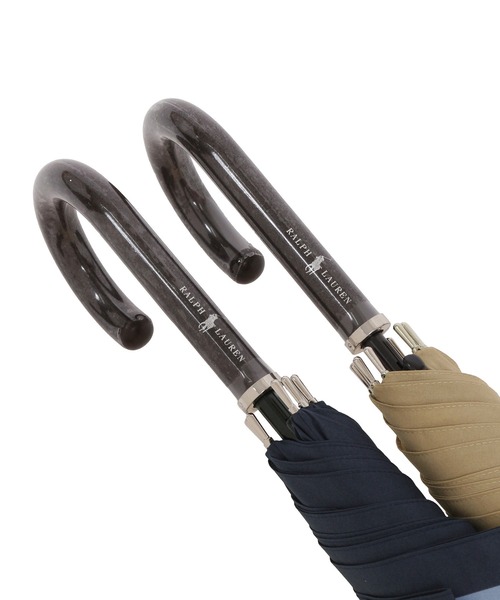 POLO RALPH LAUREN（ポロ ラルフ ローレン）の「長傘 雨傘 日本製 "裾ボーダー"（長傘・レディース・ベージュ/ネイビー・FREE）」の8枚目の写真