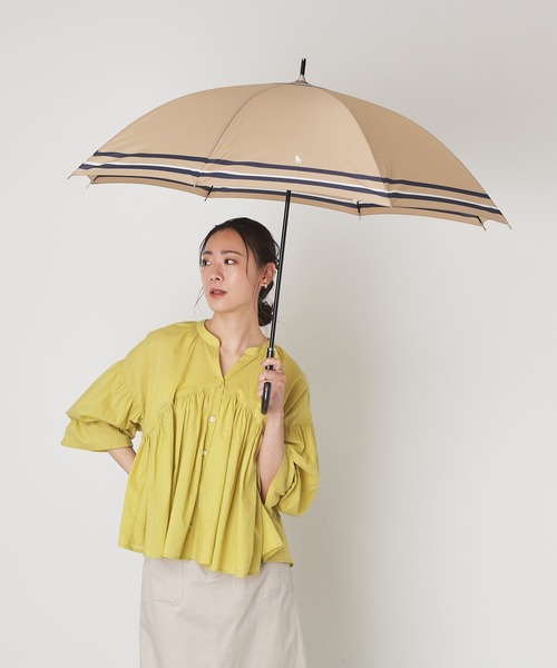 RALPH LAUREN（ポロ・ラルフローレン) 新品未使用タグ付き長傘 POLO RALPH LAUREN 傘 「WEB限定」ジャンプ長傘 ”POLO 裾