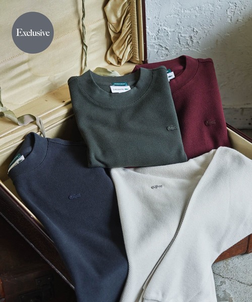 LACOSTE(ラコステ)の「『別注』LACOSTE×DOORS thick pique mock Long-Sleeve(Tシャツ/カットソー・メンズ・アイボリー/スミクロ/グリーン/バーガンディー・3/4/5)」の19枚目の写真