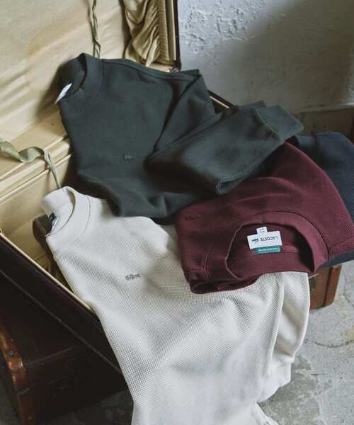 LACOSTE(ラコステ)の「『別注』LACOSTE×DOORS thick pique mock Long-Sleeve(Tシャツ/カットソー・メンズ・アイボリー/スミクロ/グリーン/バーガンディー・3/4/5)」の18枚目の写真