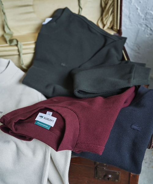 LACOSTE(ラコステ)の「『別注』LACOSTE×DOORS thick pique mock Long-Sleeve(Tシャツ/カットソー・メンズ・アイボリー/スミクロ/グリーン/バーガンディー・3/4/5)」の17枚目の写真