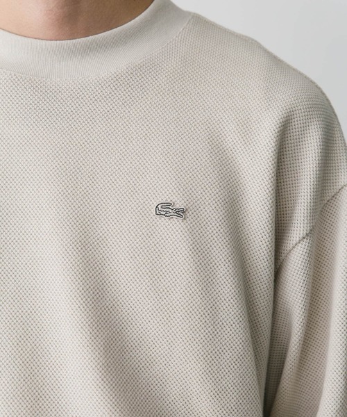 LACOSTE(ラコステ)の「『別注』LACOSTE×DOORS thick pique mock Long-Sleeve(Tシャツ/カットソー・メンズ・アイボリー/スミクロ/グリーン/バーガンディー・3/4/5)」の11枚目の写真