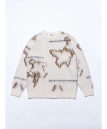 【VEQUM】FLUFFY COLOR KNIT