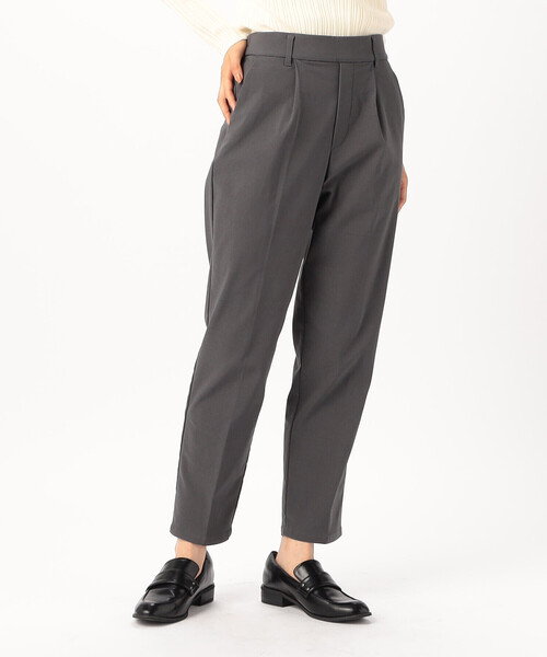 COMME CA MODELS（コムサモデルズ）の「【美しいベーシックパンツ】裏起毛テーパードパンツ（その他パンツ・レディース・ブラック/チャコール/ネイビー/ベージュ・X-SMALL/SMALL/MEDIUM/LARGE/X-LARGE）」の3枚目の写真